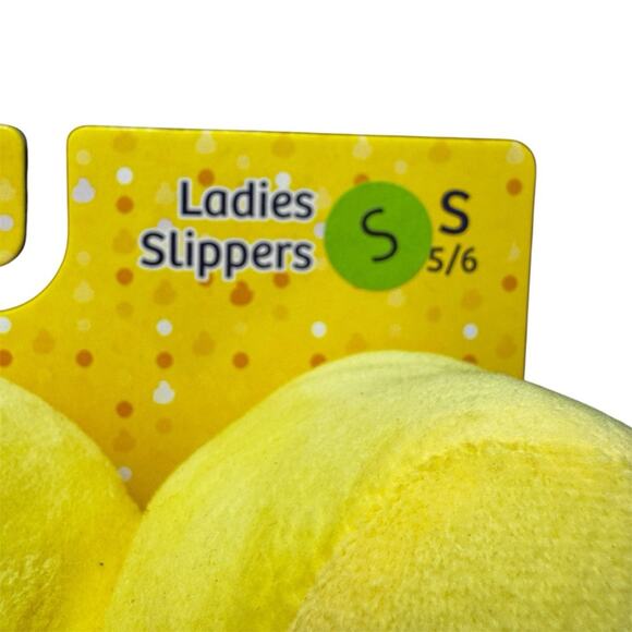 Peeps Yellow Bunny Slippers Woman’s Size 5/6 Small Spring Easter Fun - Picture 2 of 5